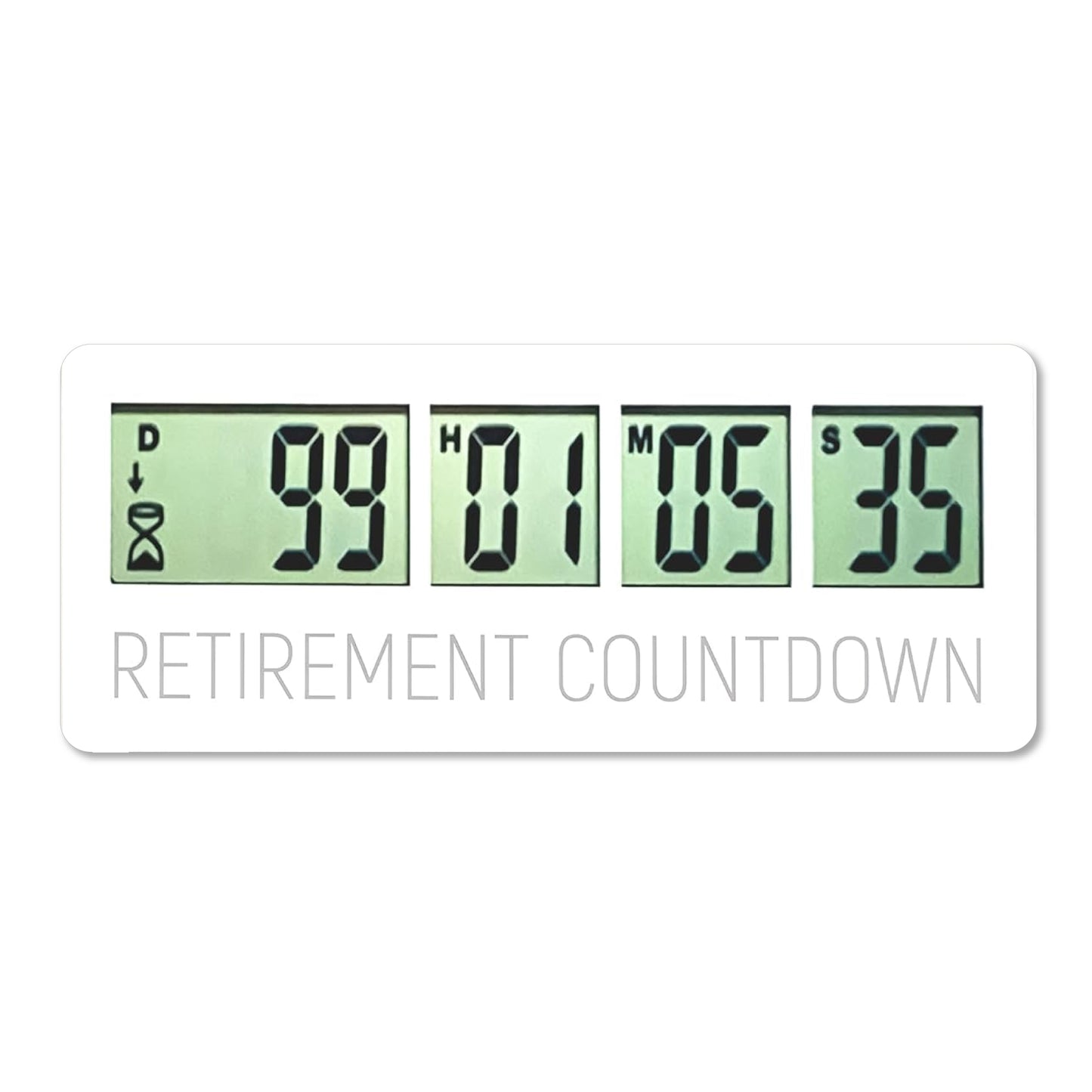 Retirement Countdown Clock - Up to 999 Days LCD Digital Timer - Easy to Set and Read Retirement Countdown Timer - Large Display Timers - Reusable for Wedding, Pregnancy Countdown & More