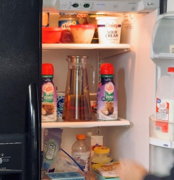 Coffee & Tea Maker - 2 Quart Premium Cold Brew Pitcher - Stainless Steel Infuser with Double Wall Micro Mesh Inner Core - Ultimate Iced Coffee & Tea Brewing Perfection (Copy)